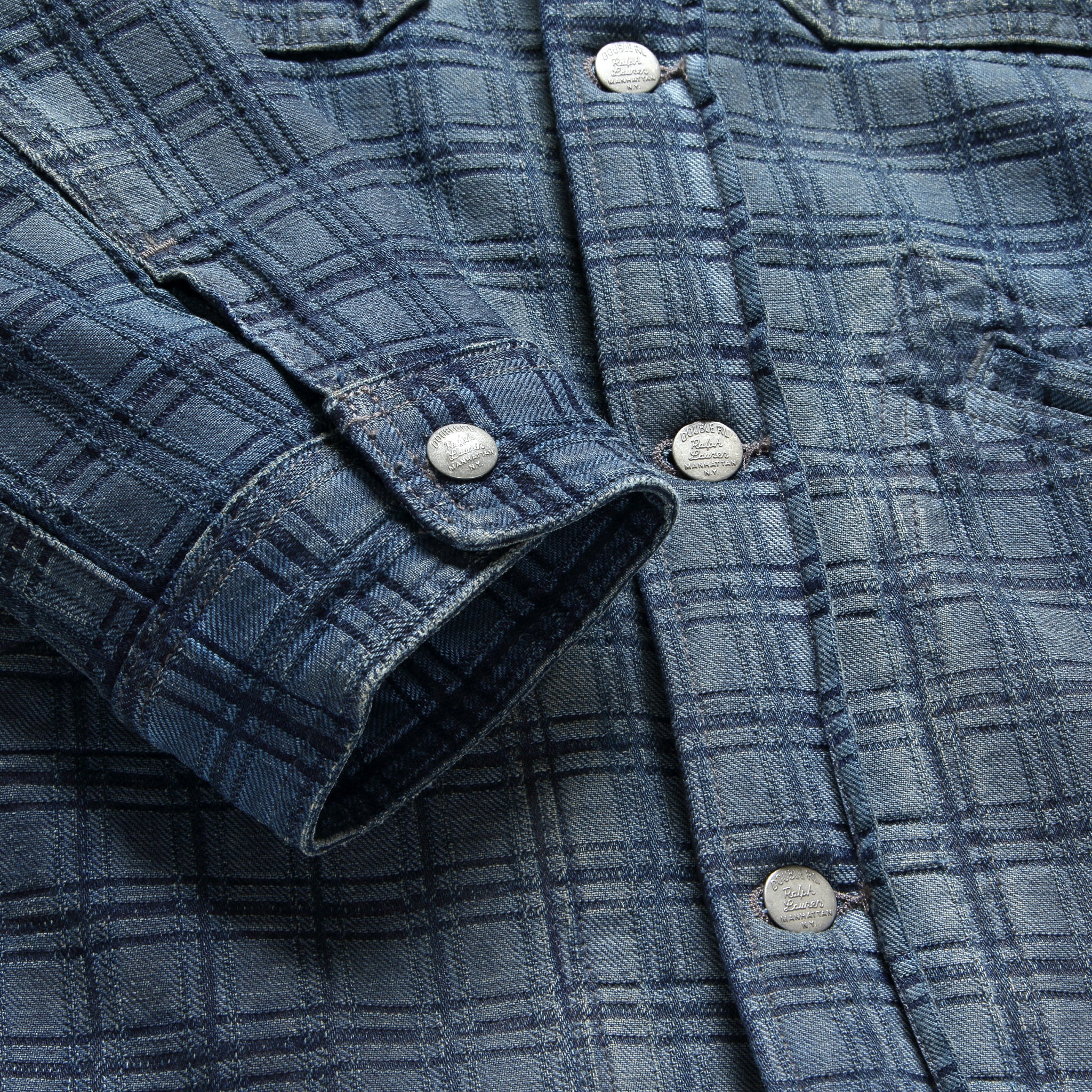 
                          Holland Shirt Jacket - Blue - RRL - STAG Provisions - Outerwear - Shirt Jacket
                        