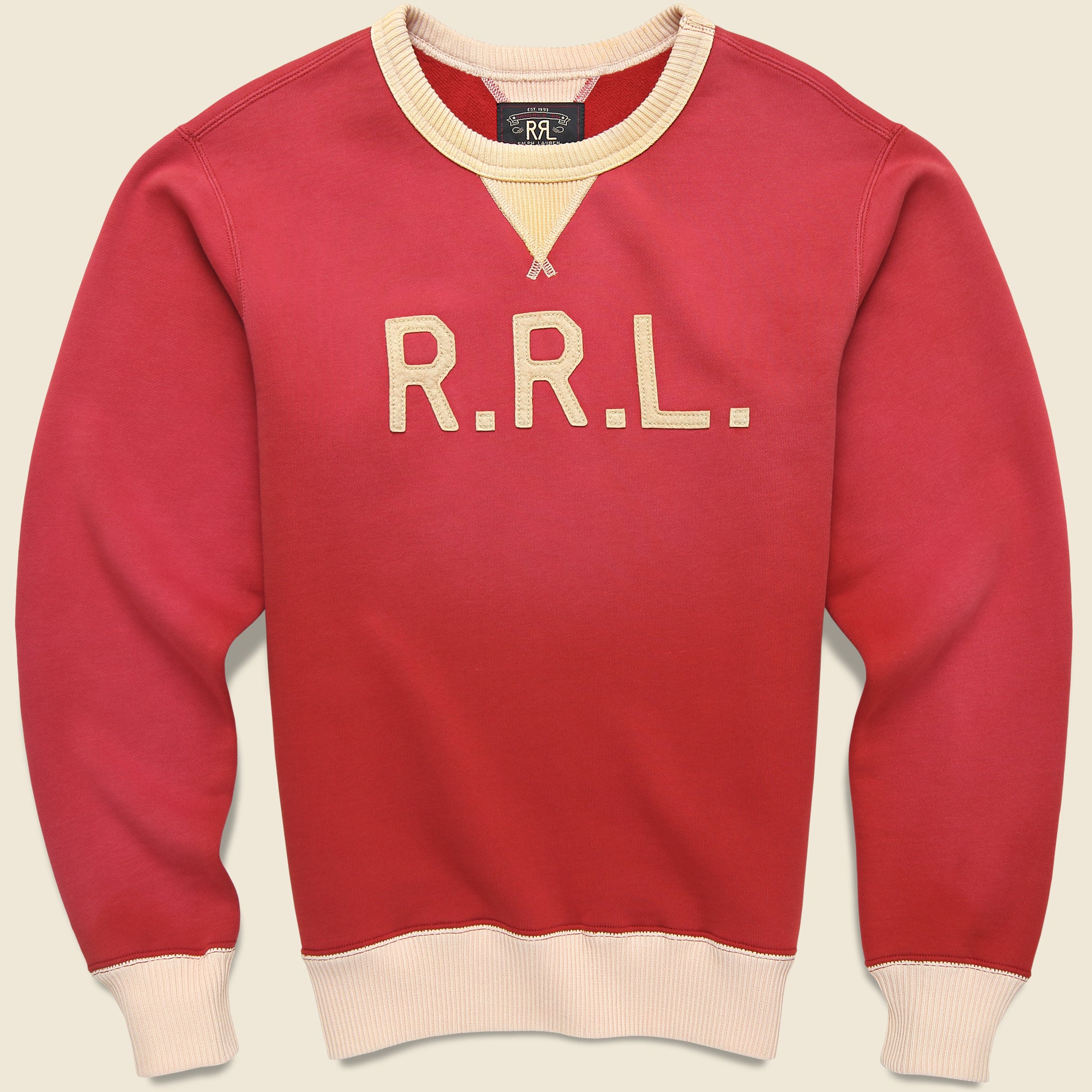 Logo Sweatshirt - Red - RRL - STAG Provisions - Tops - Fleece / Sweatshirt