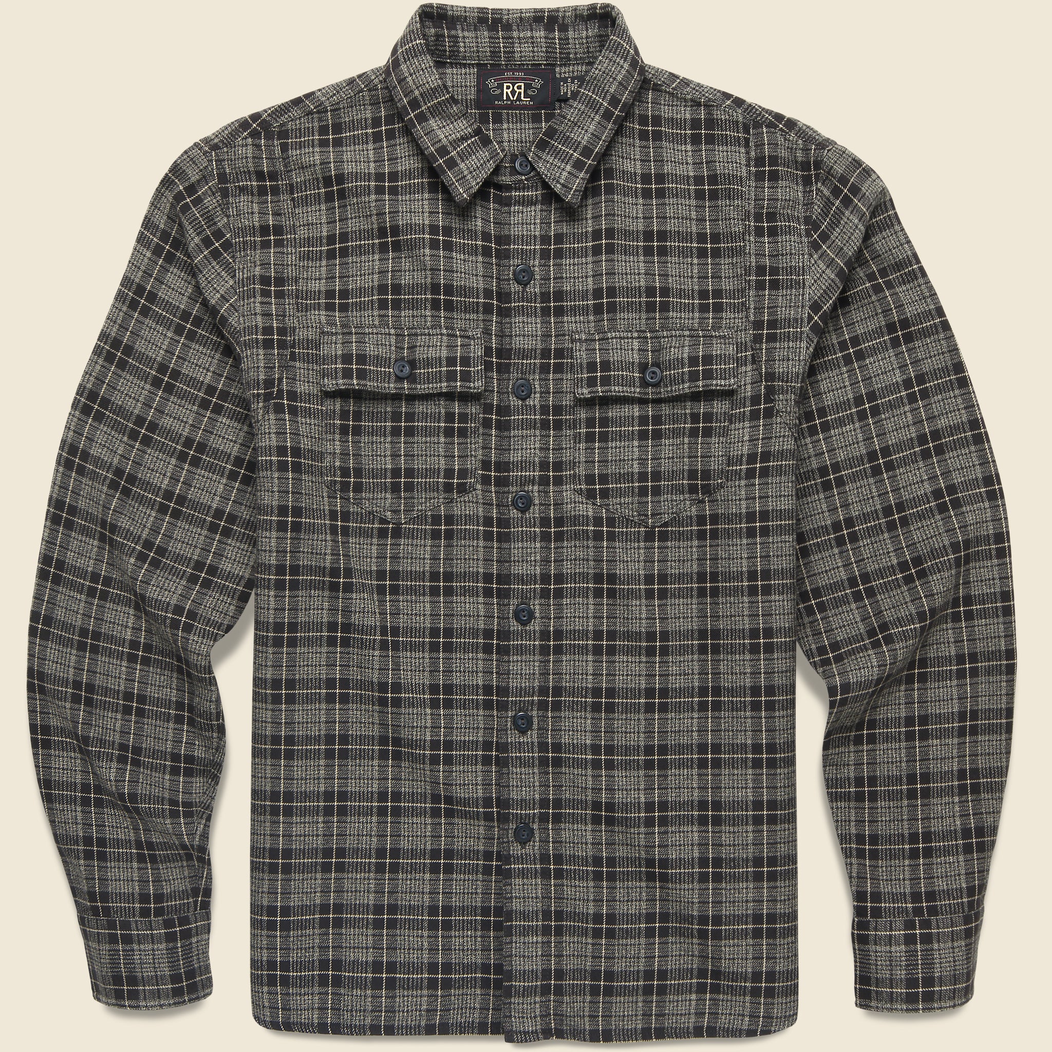 Eaton Sport Shirt - Grey - RRL - STAG Provisions - Tops - L/S Woven - Plaid