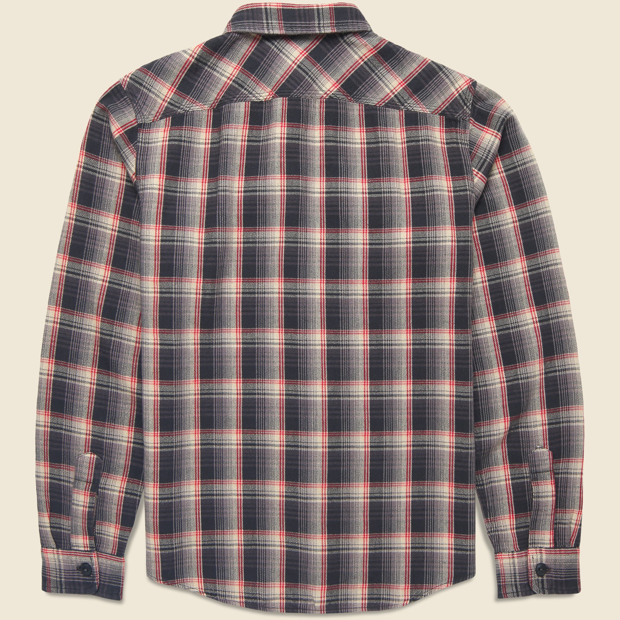 
                          Jasper Sport Shirt - Grey - RRL - STAG Provisions - Tops - L/S Woven - Plaid
                        