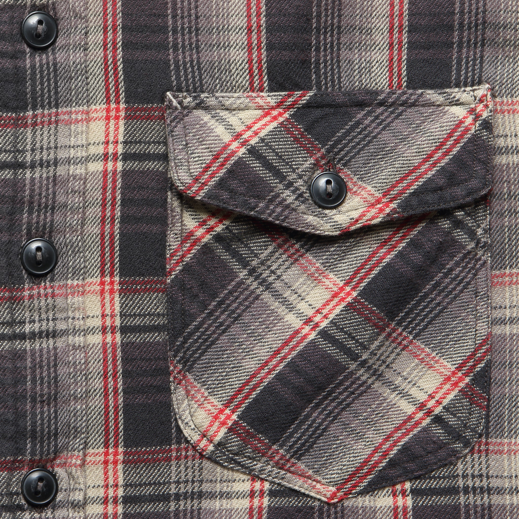 
                          Jasper Sport Shirt - Grey - RRL - STAG Provisions - Tops - L/S Woven - Plaid
                        