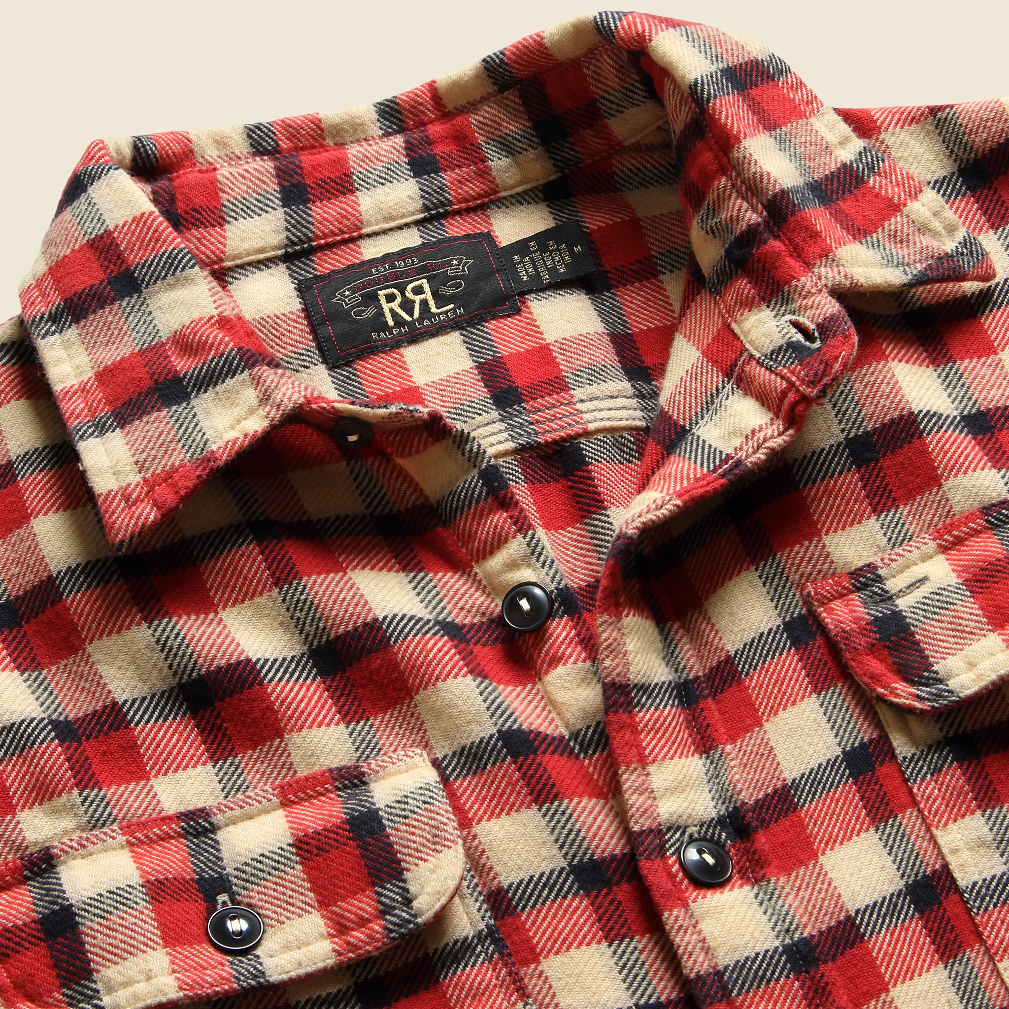 
                          Matlock Sport Shirt - Red - RRL - STAG Provisions - Tops - L/S Woven - Plaid
                        