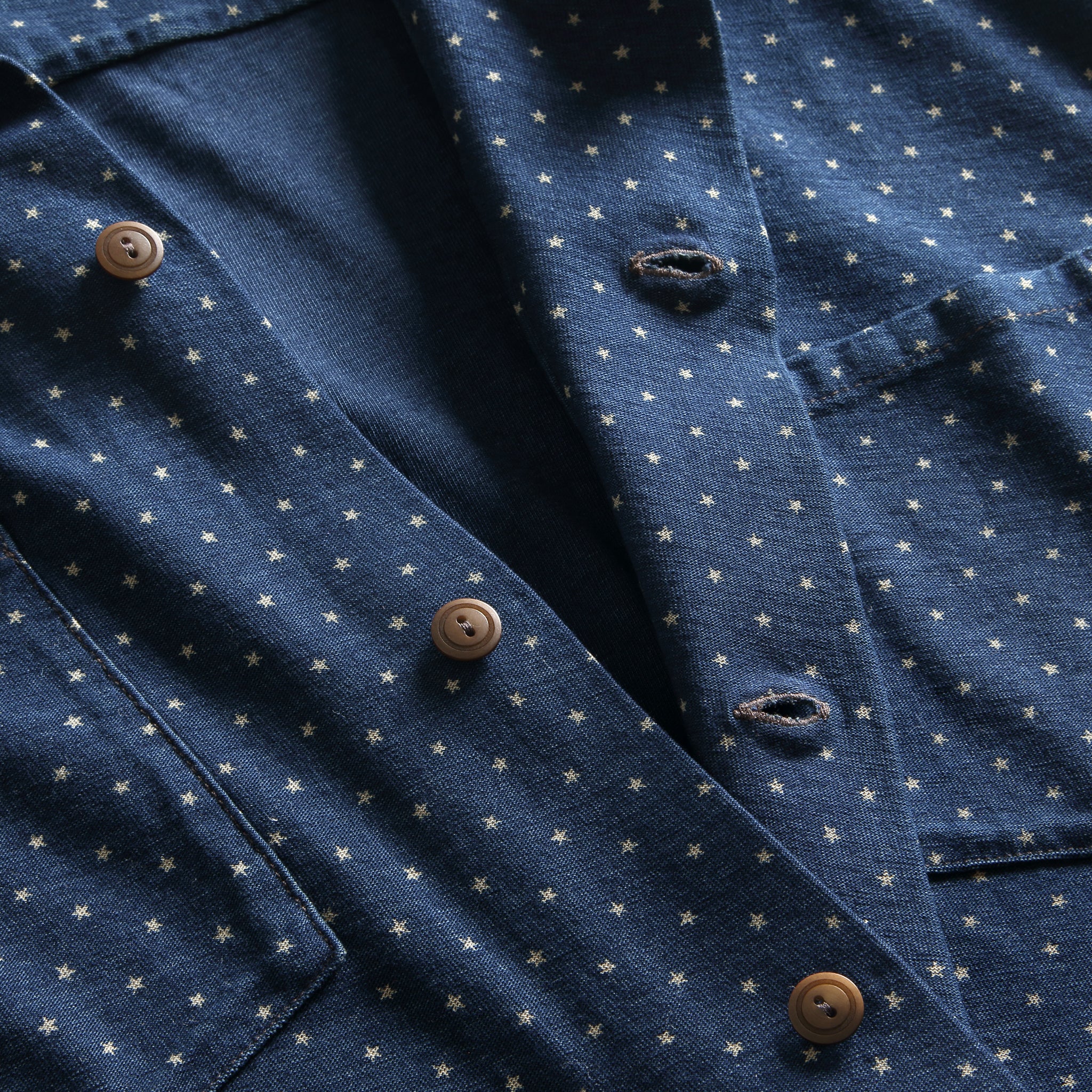 
                          Harold Camp Shirt - Indigo - RRL - STAG Provisions - Tops - S/S Woven - Other Pattern
                        