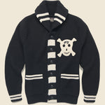 Skull Shawl Cardigan - Black - RRL - STAG Provisions - Tops - Sweater