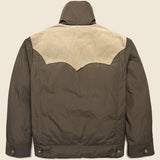 Leather-Yoke Western Jacket - Olive - RRL - STAG Provisions - Outerwear - Coat / Jacket