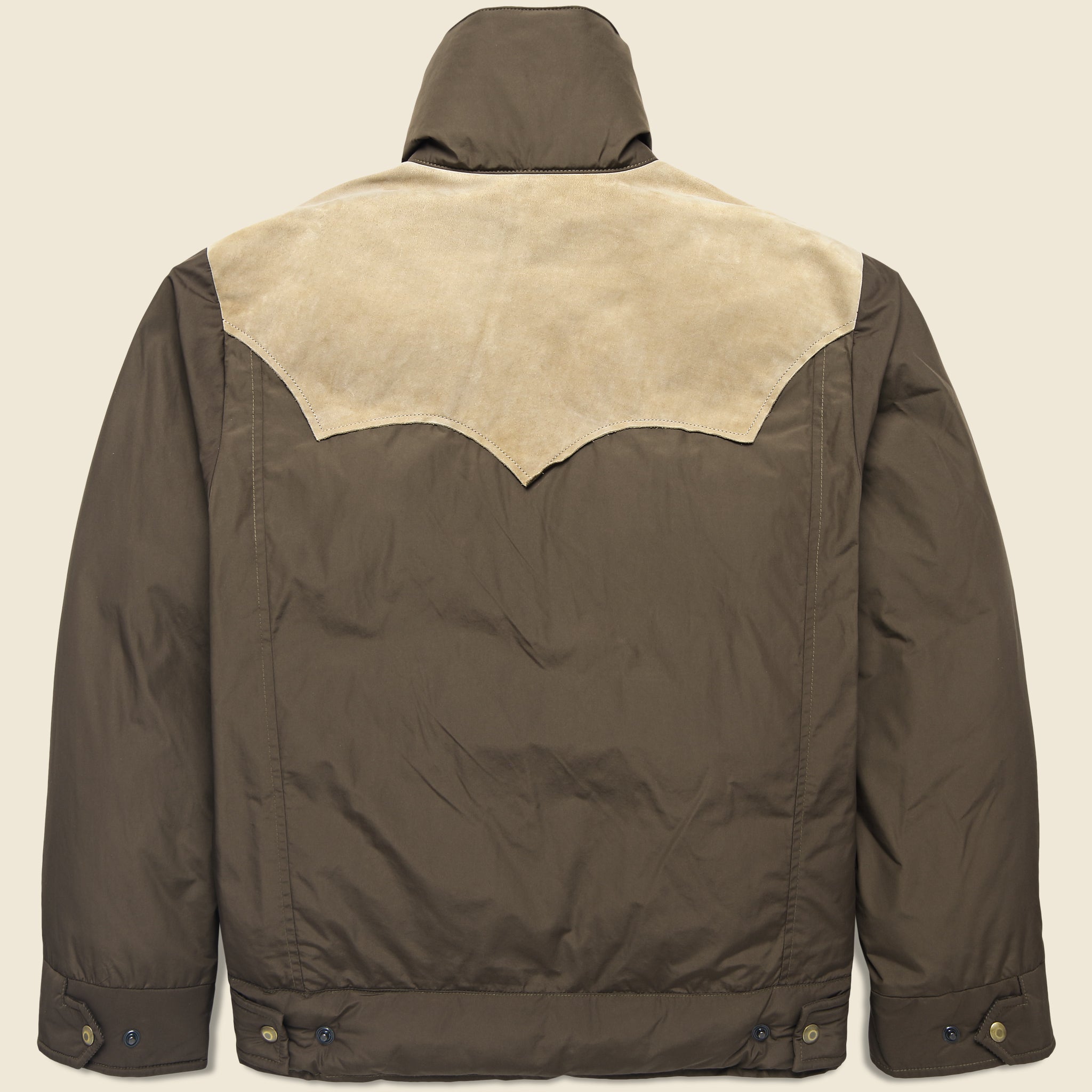 Leather-Yoke Western Jacket - Olive - RRL - STAG Provisions - Outerwear - Coat / Jacket