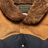Shearling-Collar Western Jacket - Onyx - RRL - STAG Provisions - Outerwear - Coat / Jacket
