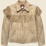 Elkhorn Fringe Suede Jacket - Barley - RRL - STAG Provisions - Outerwear - Coat / Jacket