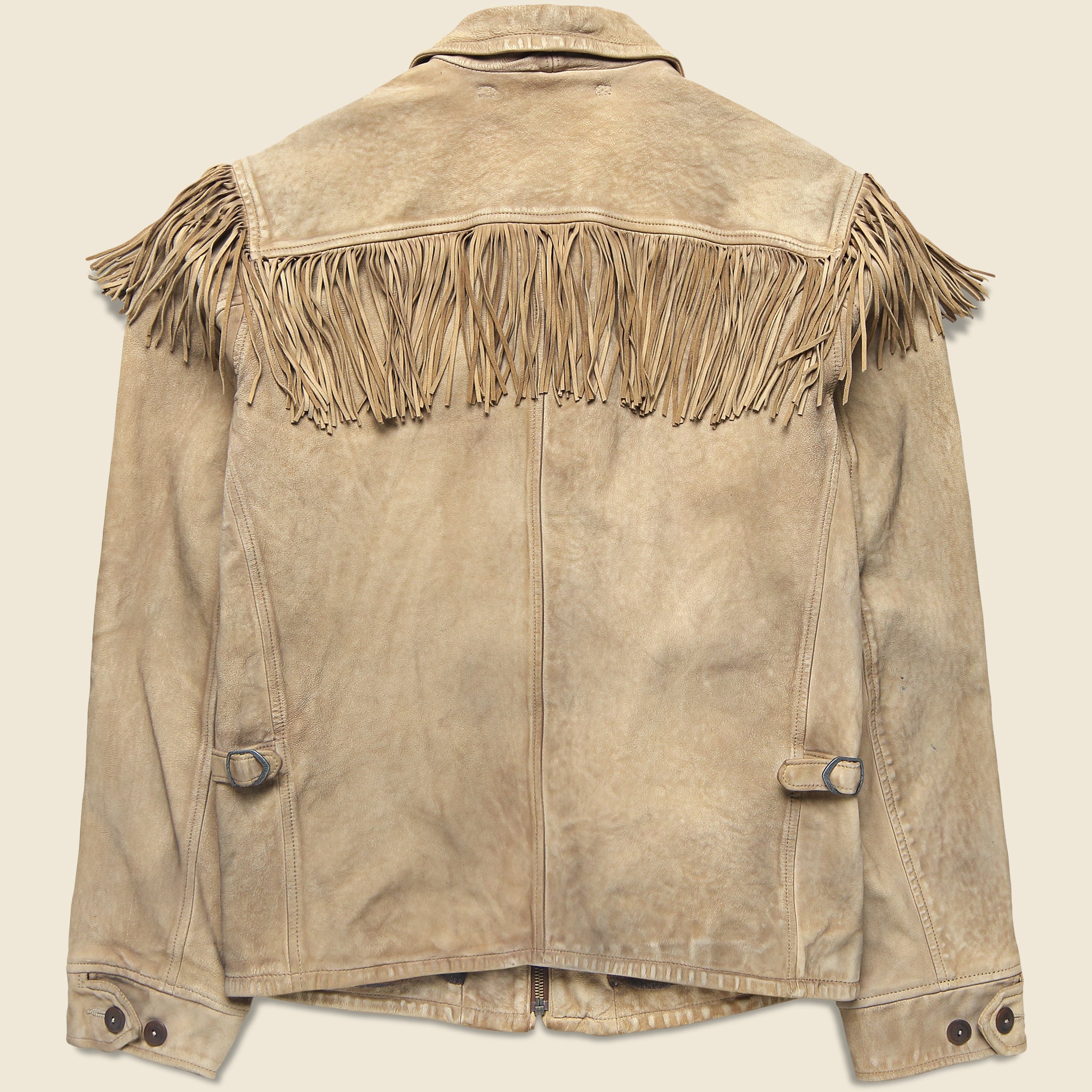 
                          Elkhorn Fringe Suede Jacket - Barley - RRL - STAG Provisions - Outerwear - Coat / Jacket
                        