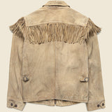 Elkhorn Fringe Suede Jacket - Barley - RRL - STAG Provisions - Outerwear - Coat / Jacket