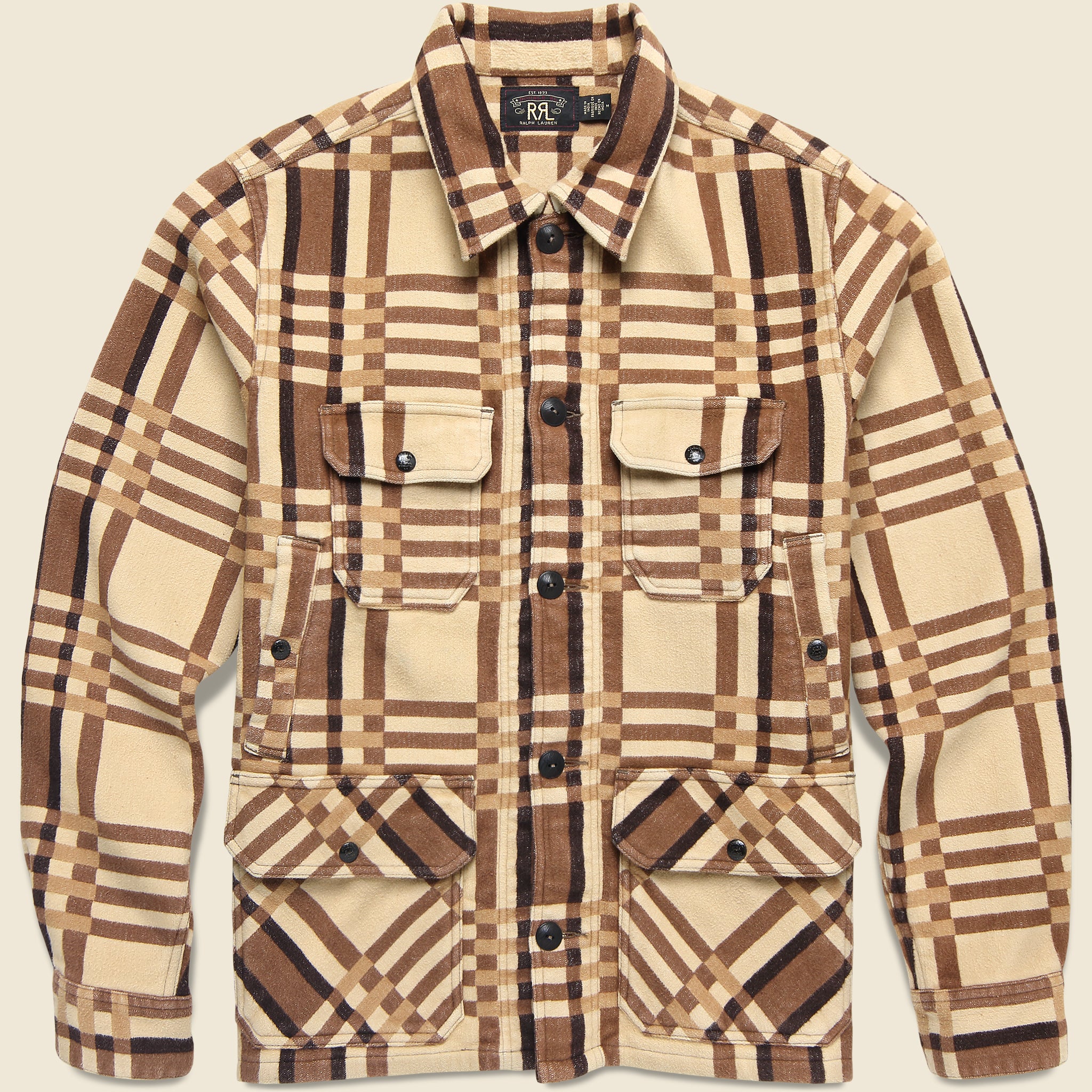 Jacquard Ruddick Cruiser - Brown - RRL - STAG Provisions - Outerwear - Shirt Jacket