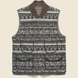 Jacquard Glen Vest - Black - RRL - STAG Provisions - Outerwear - Vest