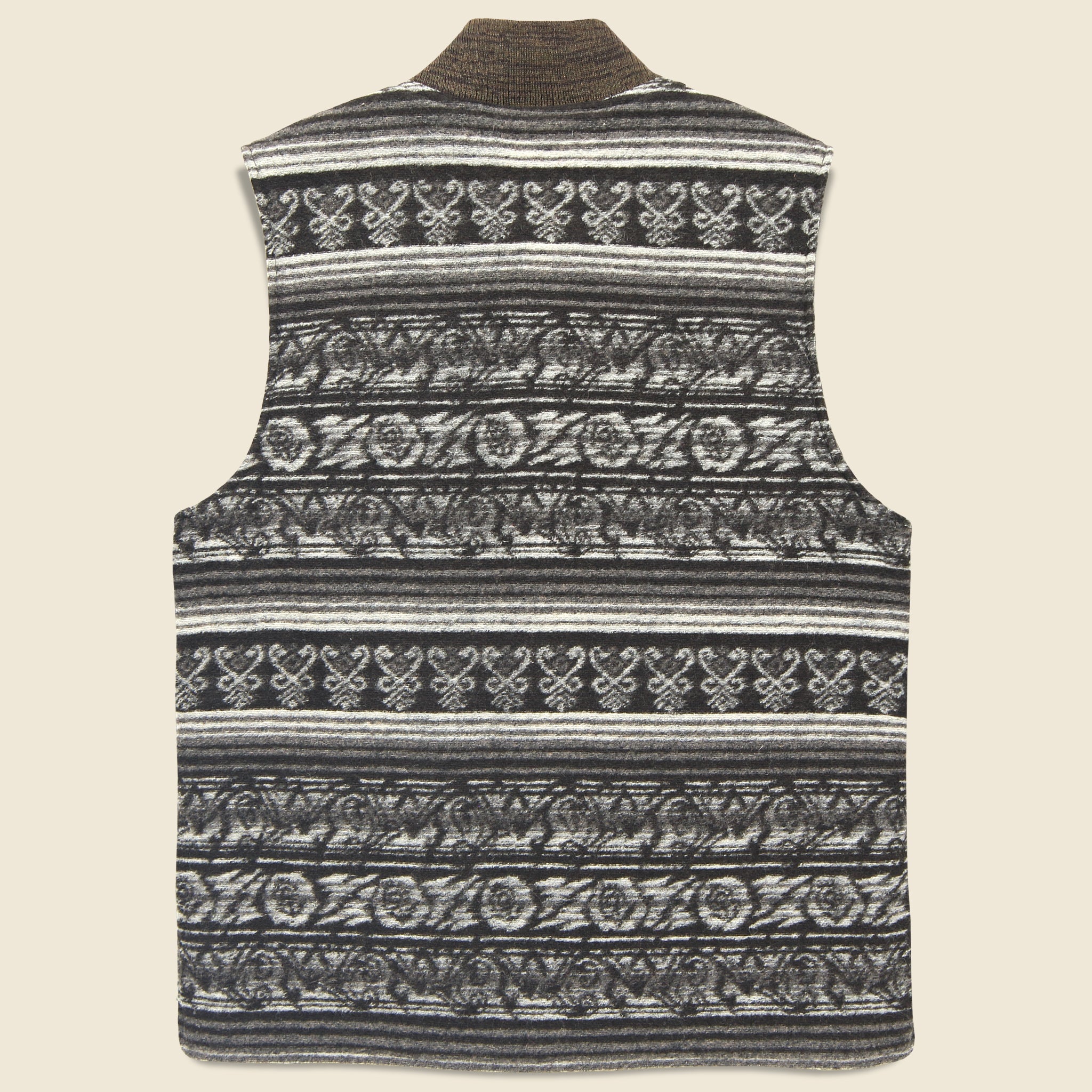 Jacquard Glen Vest - Black - RRL - STAG Provisions - Outerwear - Vest