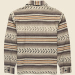 Leaf Print Twill Overshirt - Grey - RRL - STAG Provisions - Tops - L/S Woven - Other Pattern