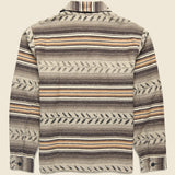 Leaf Print Twill Overshirt - Grey - RRL - STAG Provisions - Tops - L/S Woven - Other Pattern