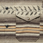 Leaf Print Twill Overshirt - Grey - RRL - STAG Provisions - Tops - L/S Woven - Other Pattern