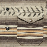 Leaf Print Twill Overshirt - Grey - RRL - STAG Provisions - Tops - L/S Woven - Other Pattern