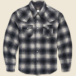Jacquard Western Overshirt - Black - RRL - STAG Provisions - Tops - L/S Woven - Overshirt