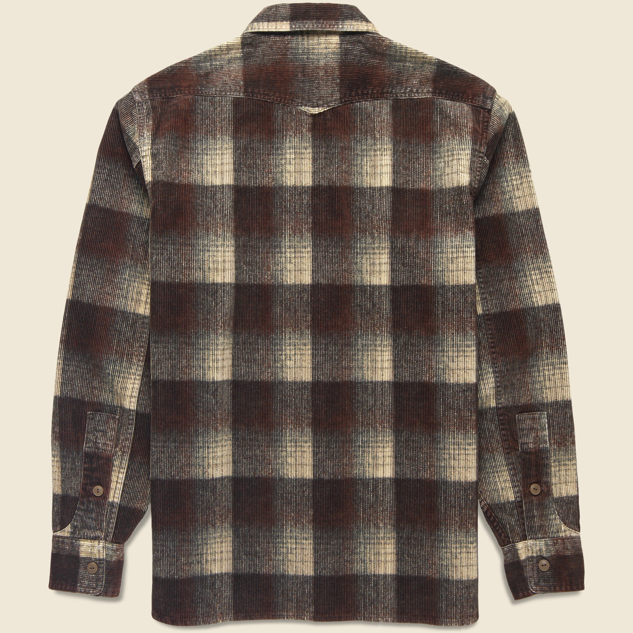 
                          Armory Sport Shirt - Brown - RRL - STAG Provisions - Tops - L/S Woven - Plaid
                        