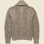 Cable Knit Shawl Sweater - Brown - RRL - STAG Provisions - Tops - Sweater