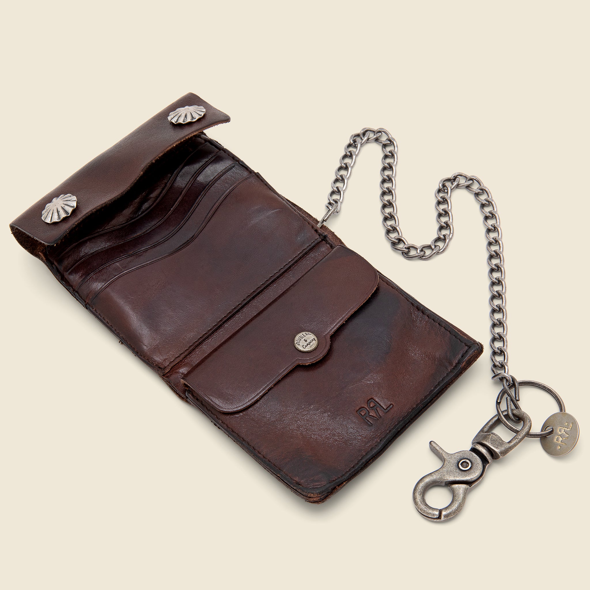 
                          Concha Ryder Wallet - Brown - RRL - STAG Provisions - Accessories - Wallets
                        