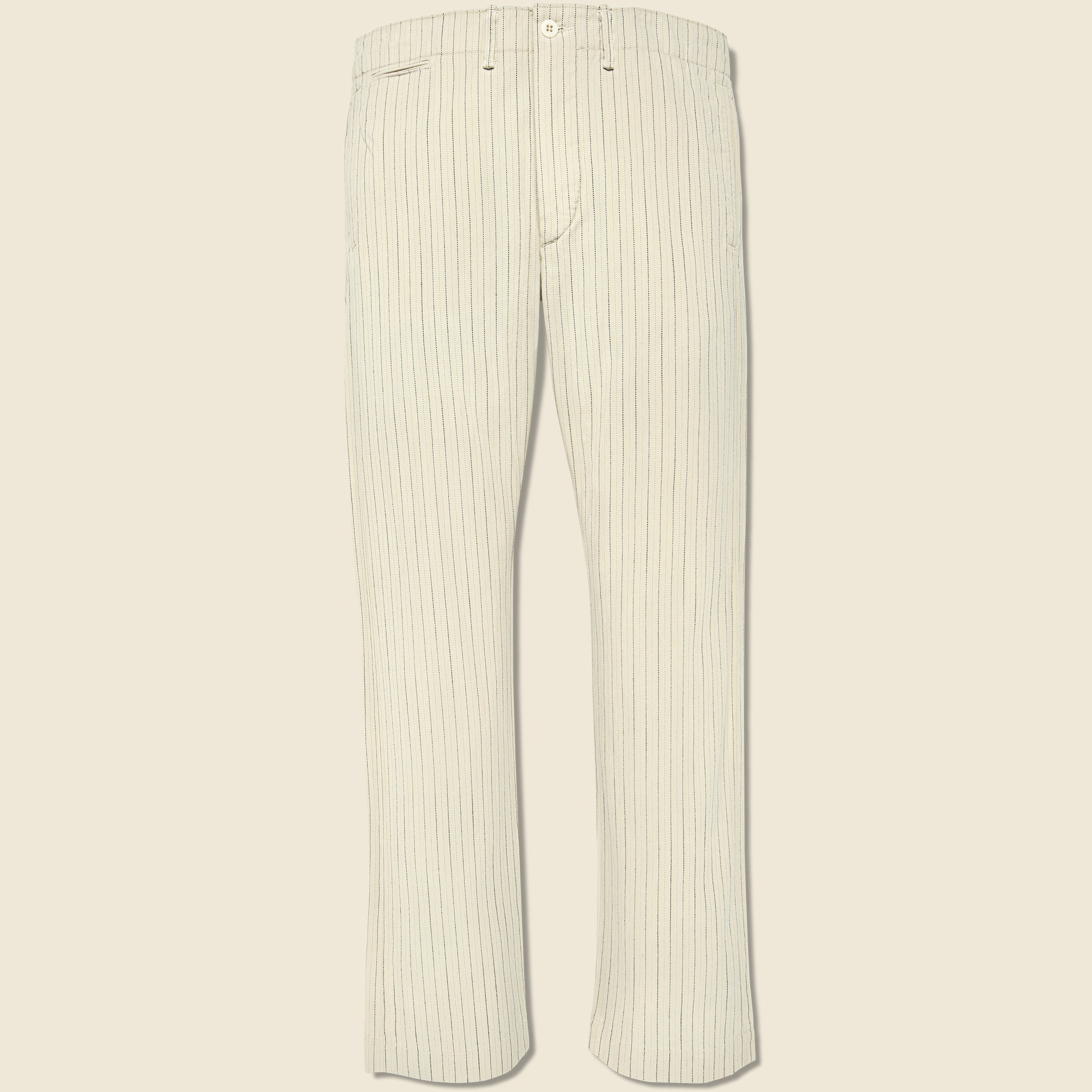 Officer Chino - Cream Multi Stripe - RRL - STAG Provisions - Pants - Twill