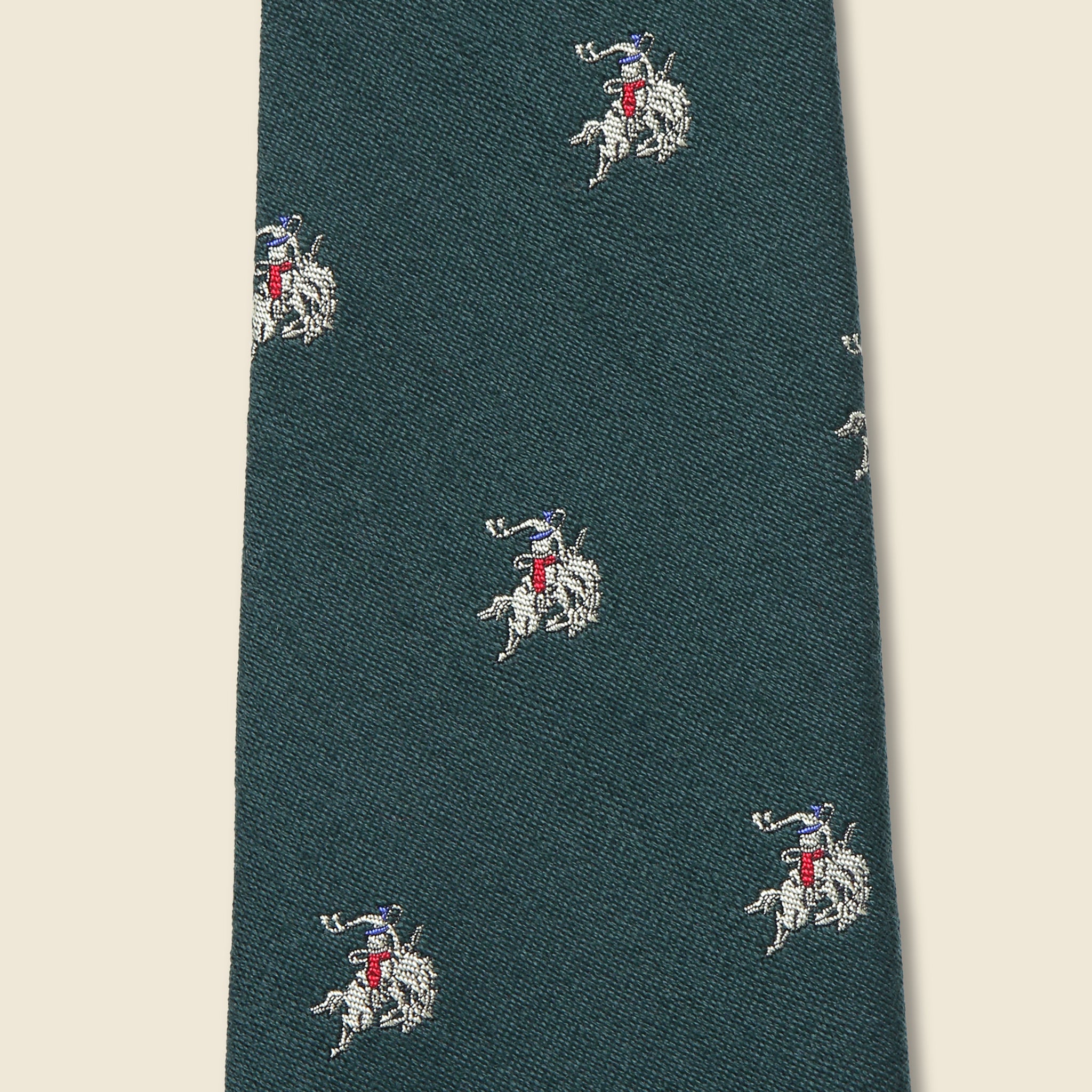 Bucking Bronco Tie - Green - RRL - STAG Provisions - Accessories - Ties