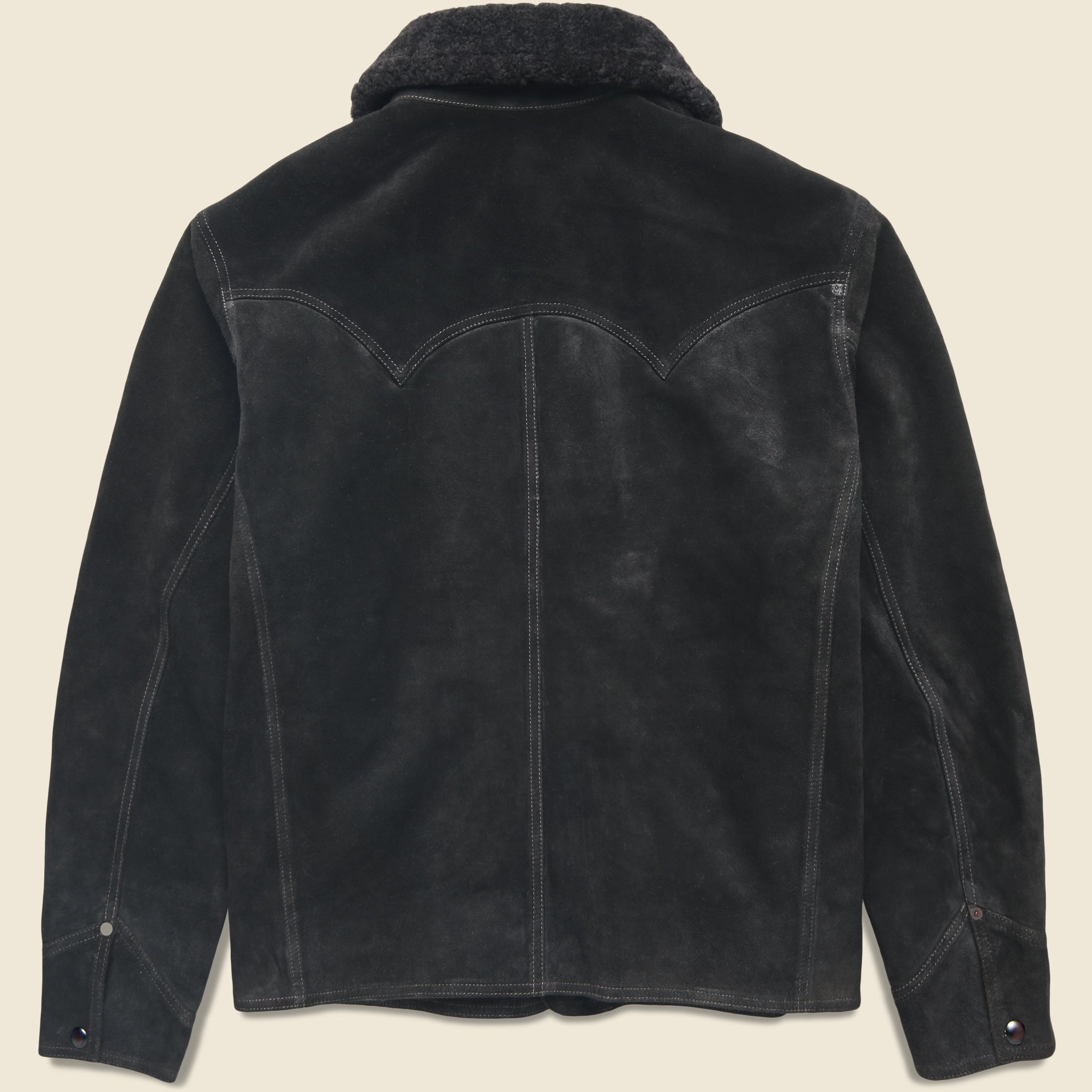 
                          Cody Roughout Suede Jacket - Black - RRL - STAG Provisions - Outerwear - Coat / Jacket
                        