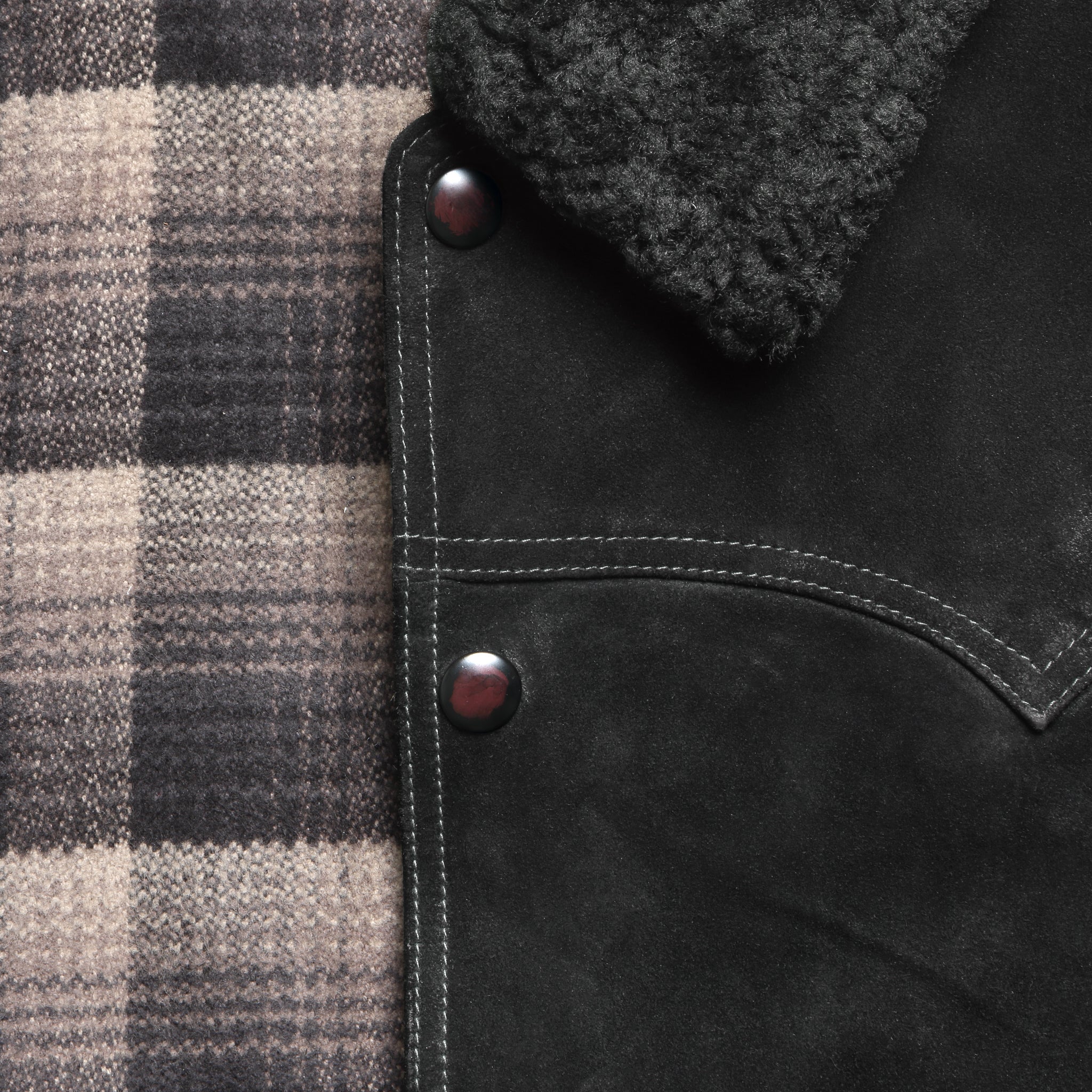 Cody Roughout Suede Jacket - Black - RRL - STAG Provisions - Outerwear - Coat / Jacket