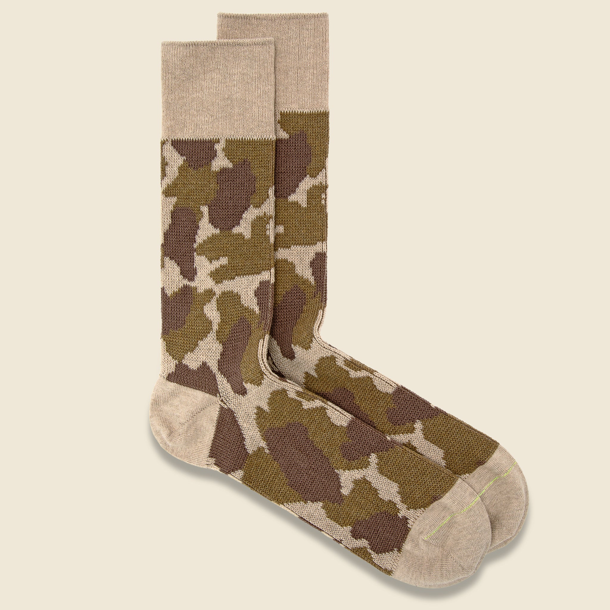 Pile Camo Sock - Light Beige - RoToTo - STAG Provisions - Accessories - Socks