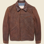 Nubuck Cowhide Mechanic Jacket - Brown - Schott - STAG Provisions - Outerwear - Coat / Jacket