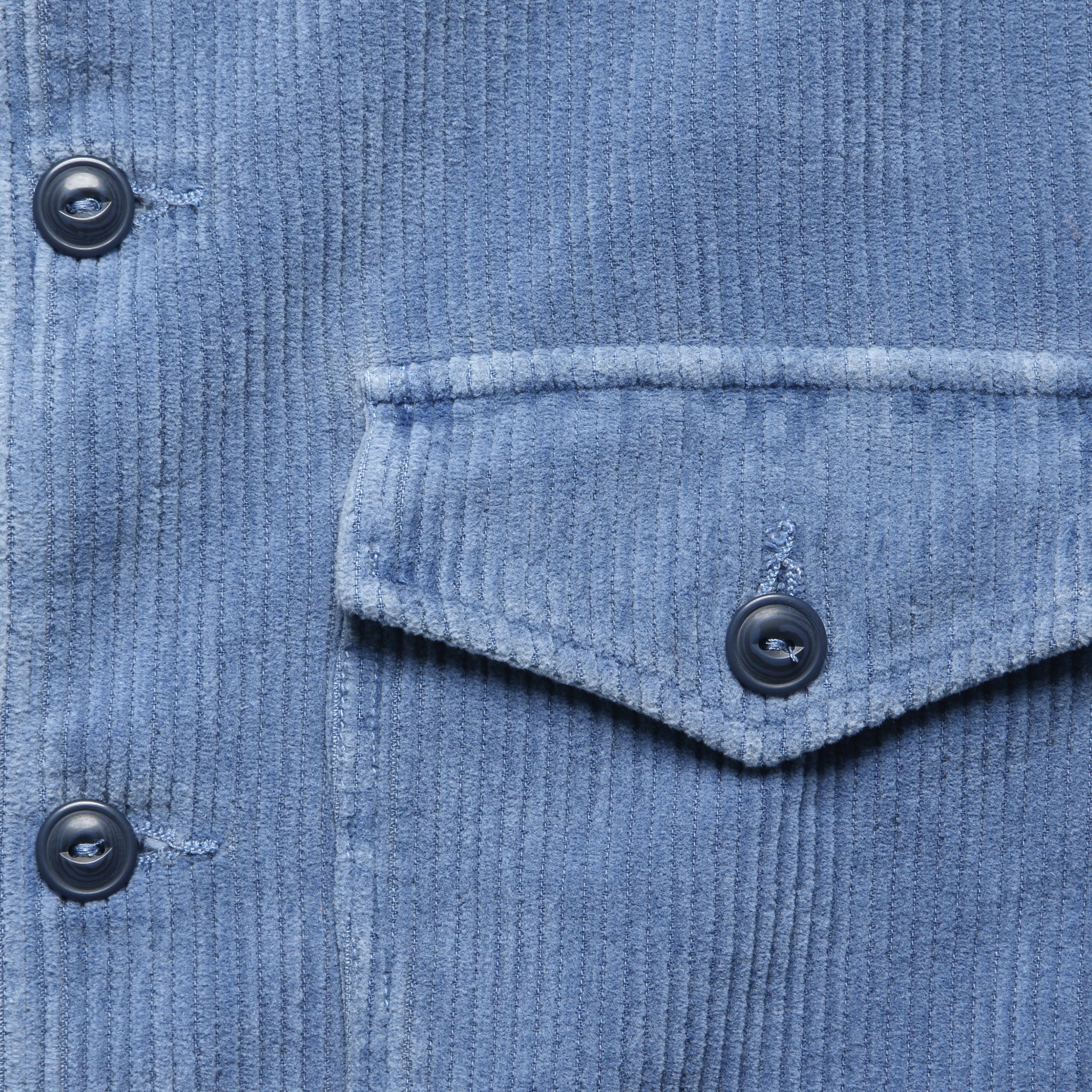 
                          Wide Wale Shirt Jacket - Union Blue - Save Khaki - STAG Provisions - Outerwear - Shirt Jacket
                        