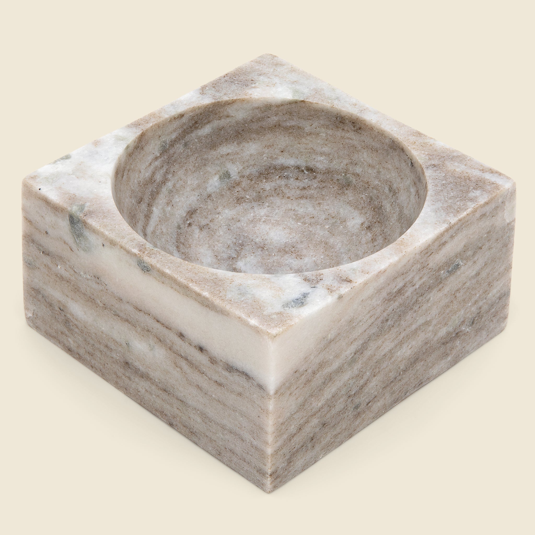 Beige Marble Square Bowl - Home - STAG Provisions - Home - Art & Accessories - Vessel