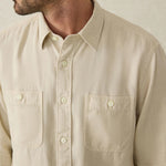Chambray Workshirt - Coastal Cream - Faherty - STAG Provisions - Tops - L/S Woven - Solid