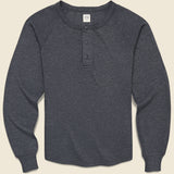The Regulation Henley - Black Heather - STAG - STAG Provisions - Tops - L/S Knit