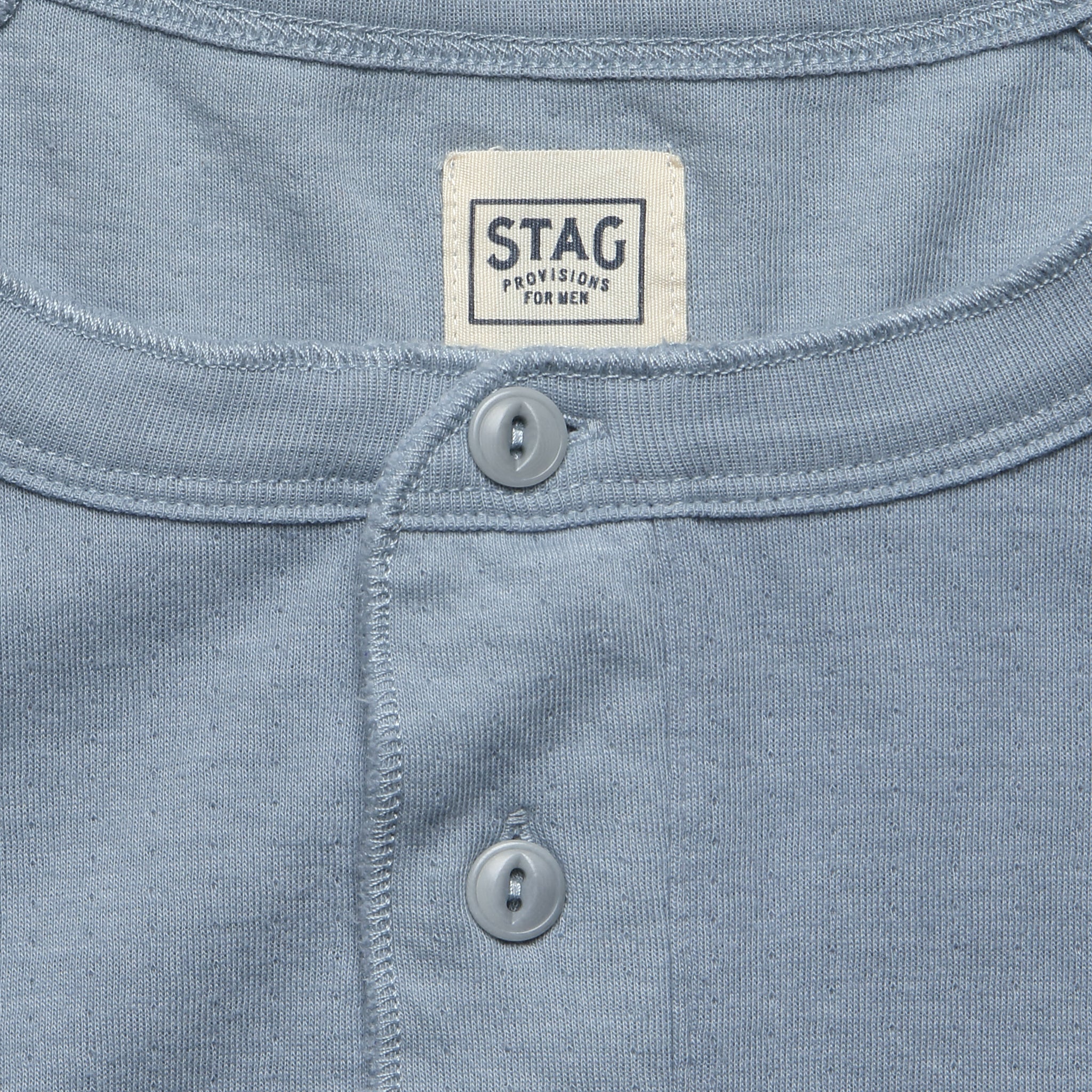 The Regulation Henley - Light Blue Heather - STAG - STAG Provisions - Tops - L/S Knit