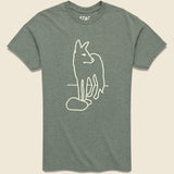 Coyote Tee - Green - STAG - STAG Provisions - Tops - S/S Tee