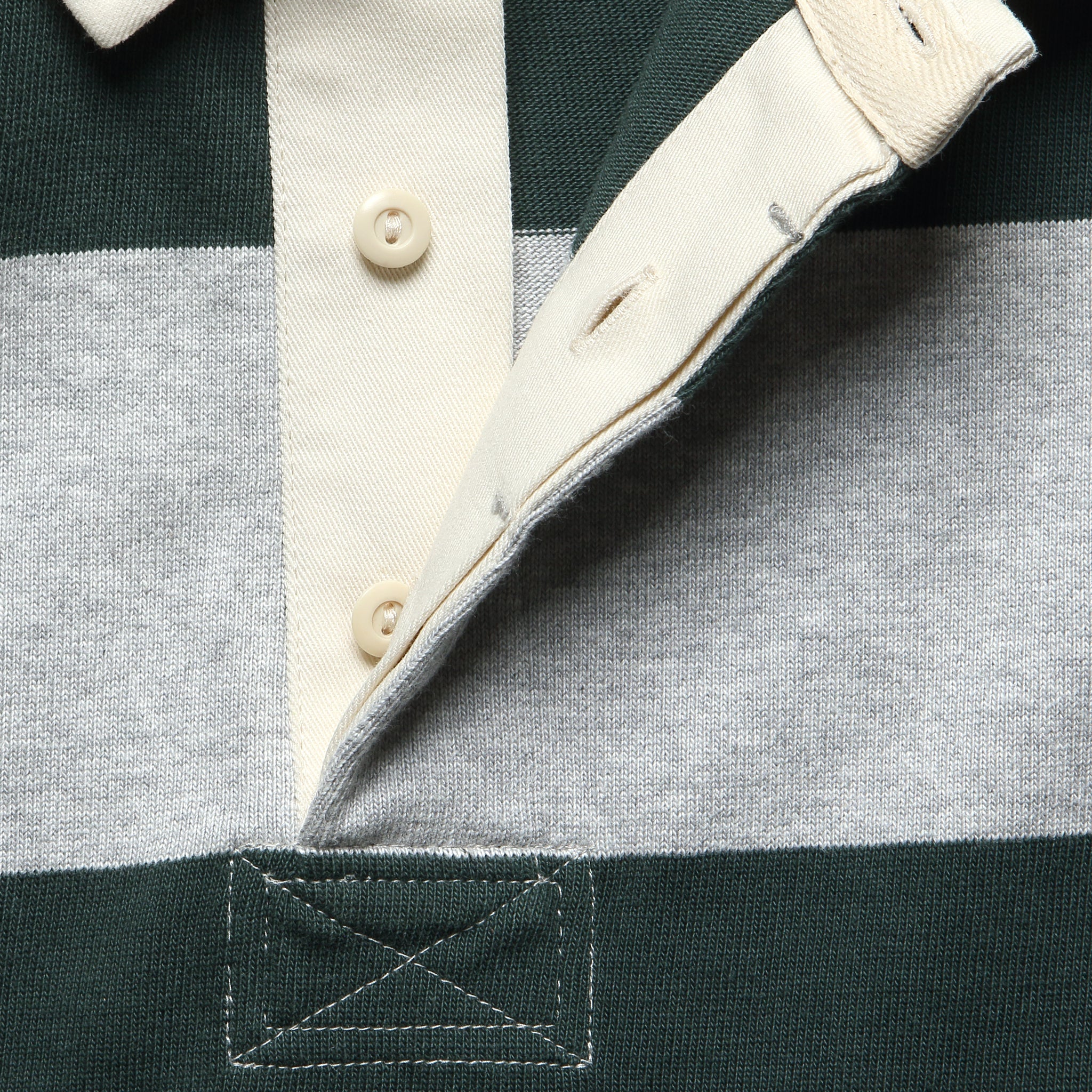 
                          Rugby Shirt - Dark Forest Stripe - Taylor Stitch - STAG Provisions - Tops - L/S Knit
                        