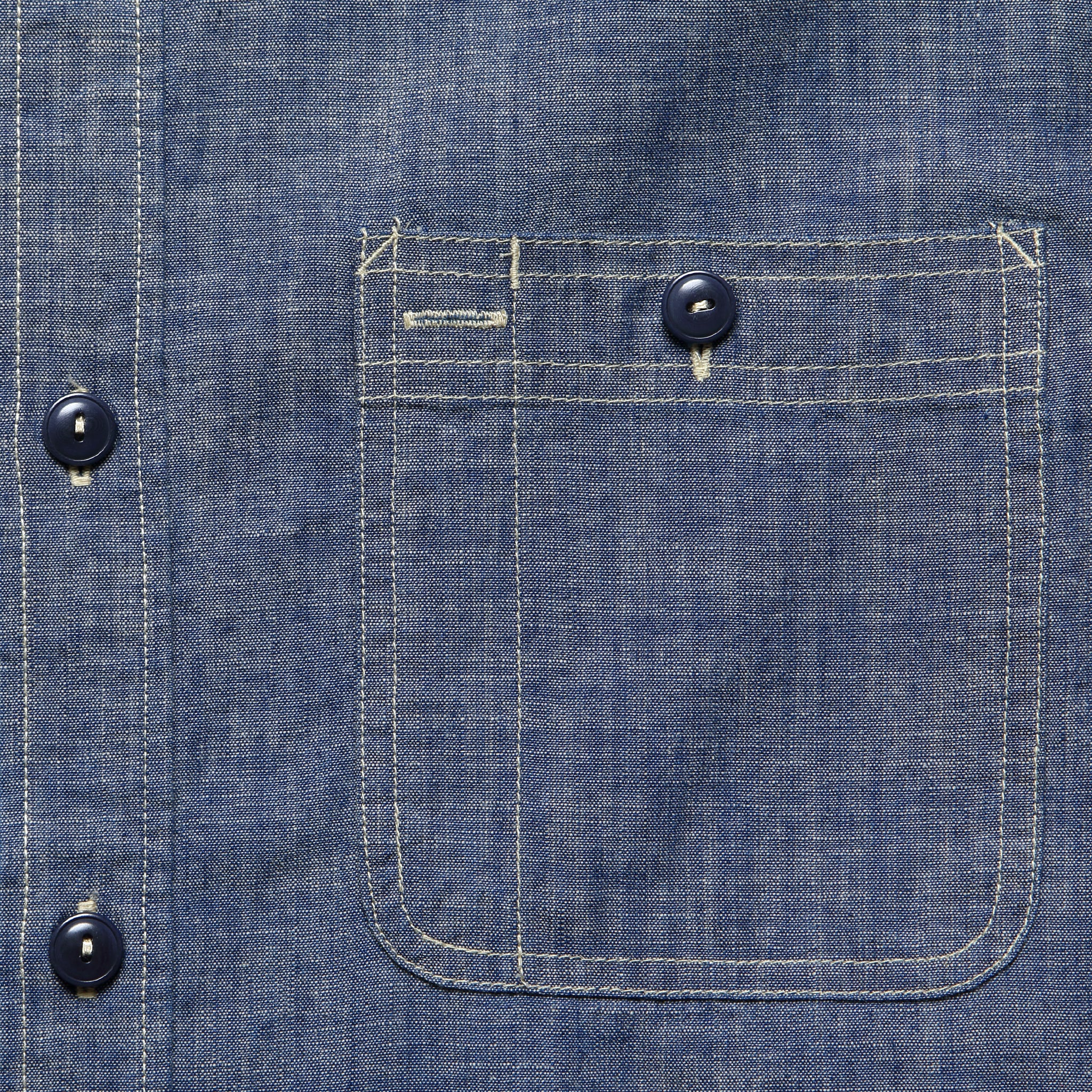 Foundry Shirt - Indigo Chambray - Taylor Stitch - STAG Provisions - Tops - L/S Woven - Solid