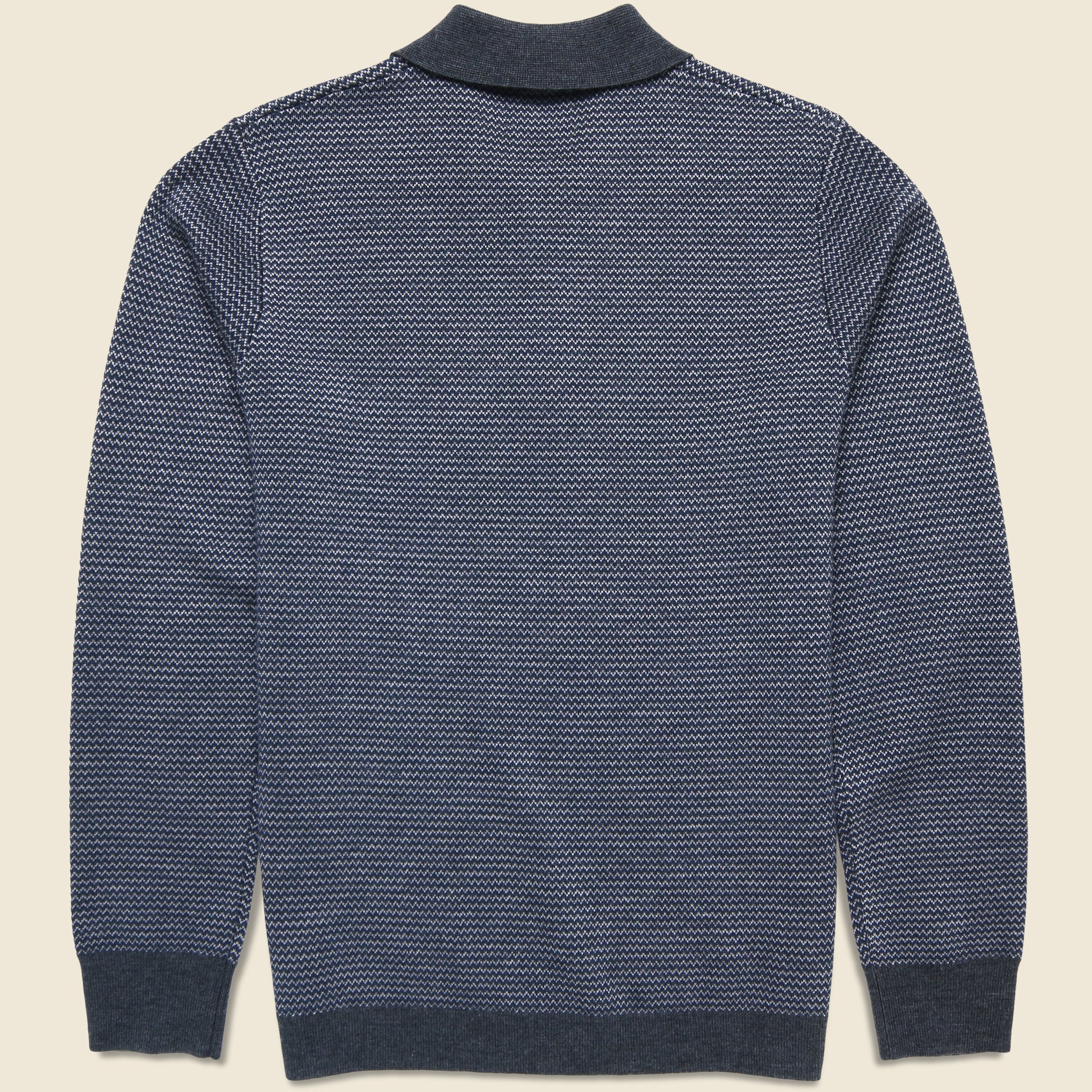 
                          Newton Sweater Polo - Navy Birdseye
                        