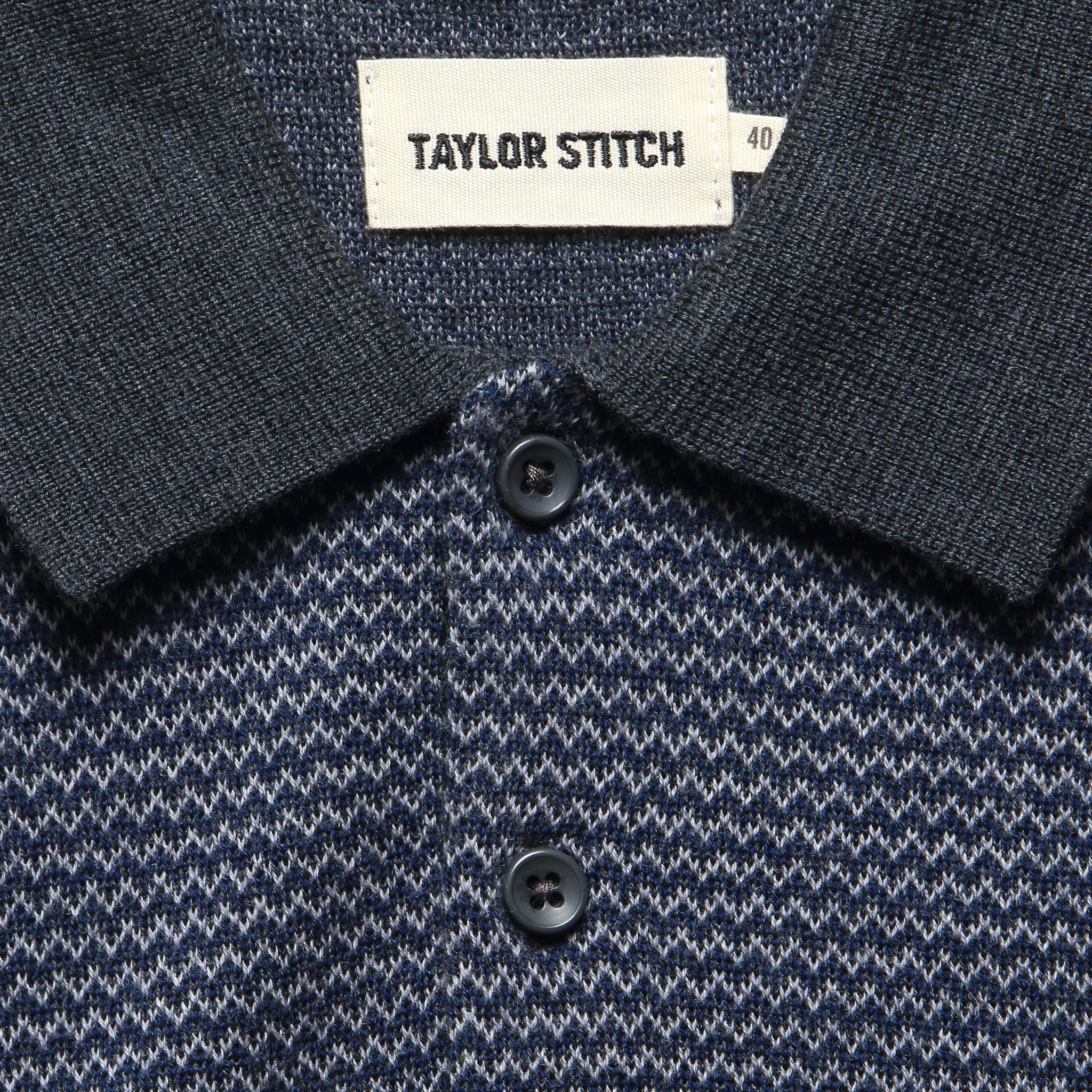 
                          Newton Sweater Polo - Navy Birdseye
                        