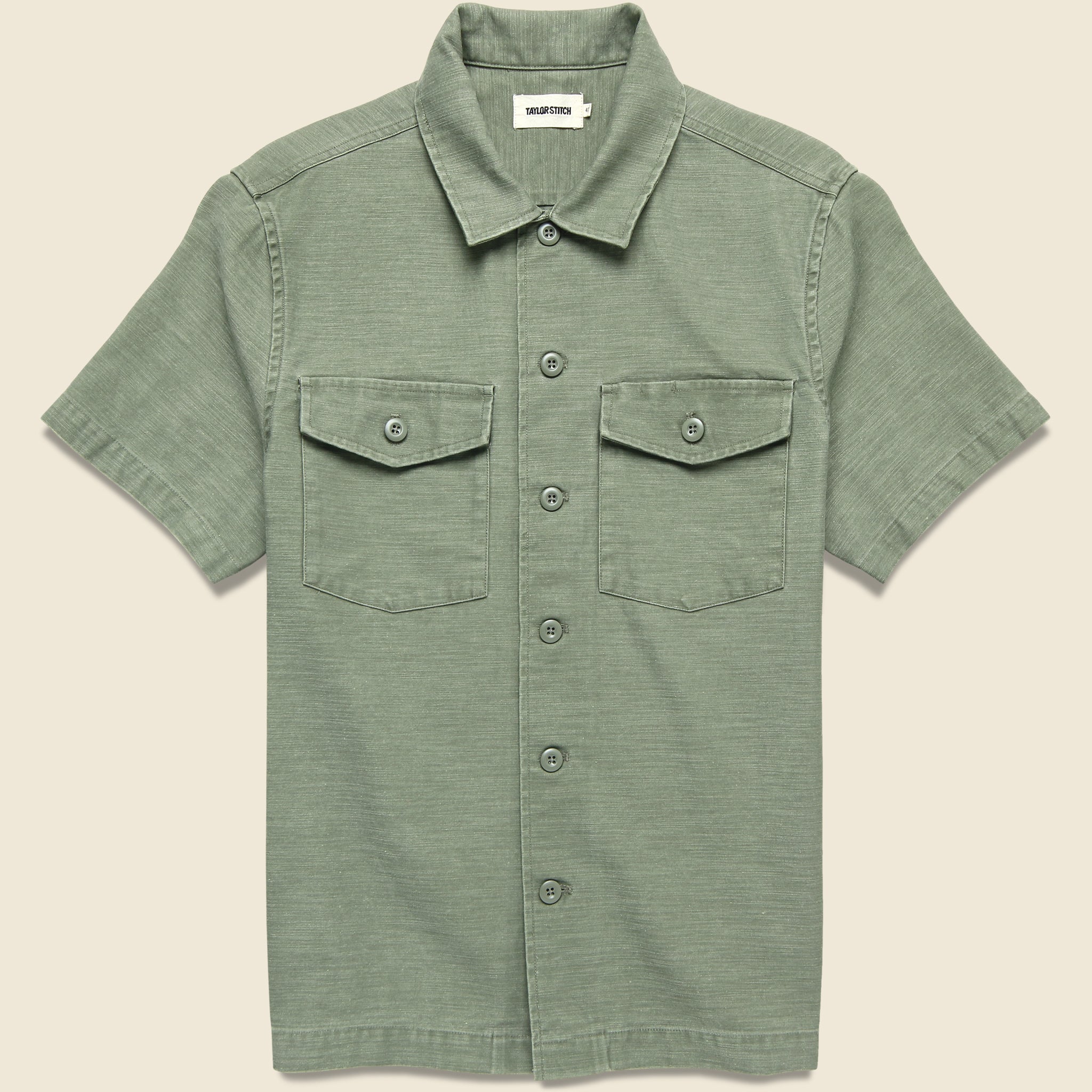 Surplus Shirt - Olive Sateen - Taylor Stitch - STAG Provisions - Tops - S/S Woven - Solid