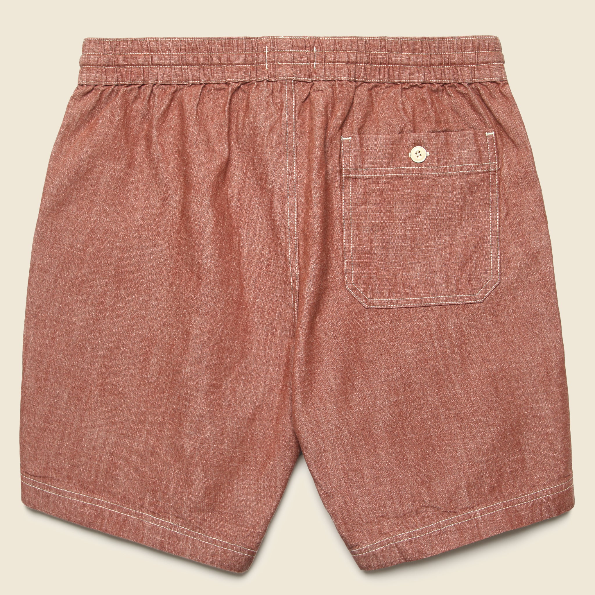 7" Breakwater Short - Brick Chambray - Taylor Stitch - STAG Provisions - Shorts - Lounge