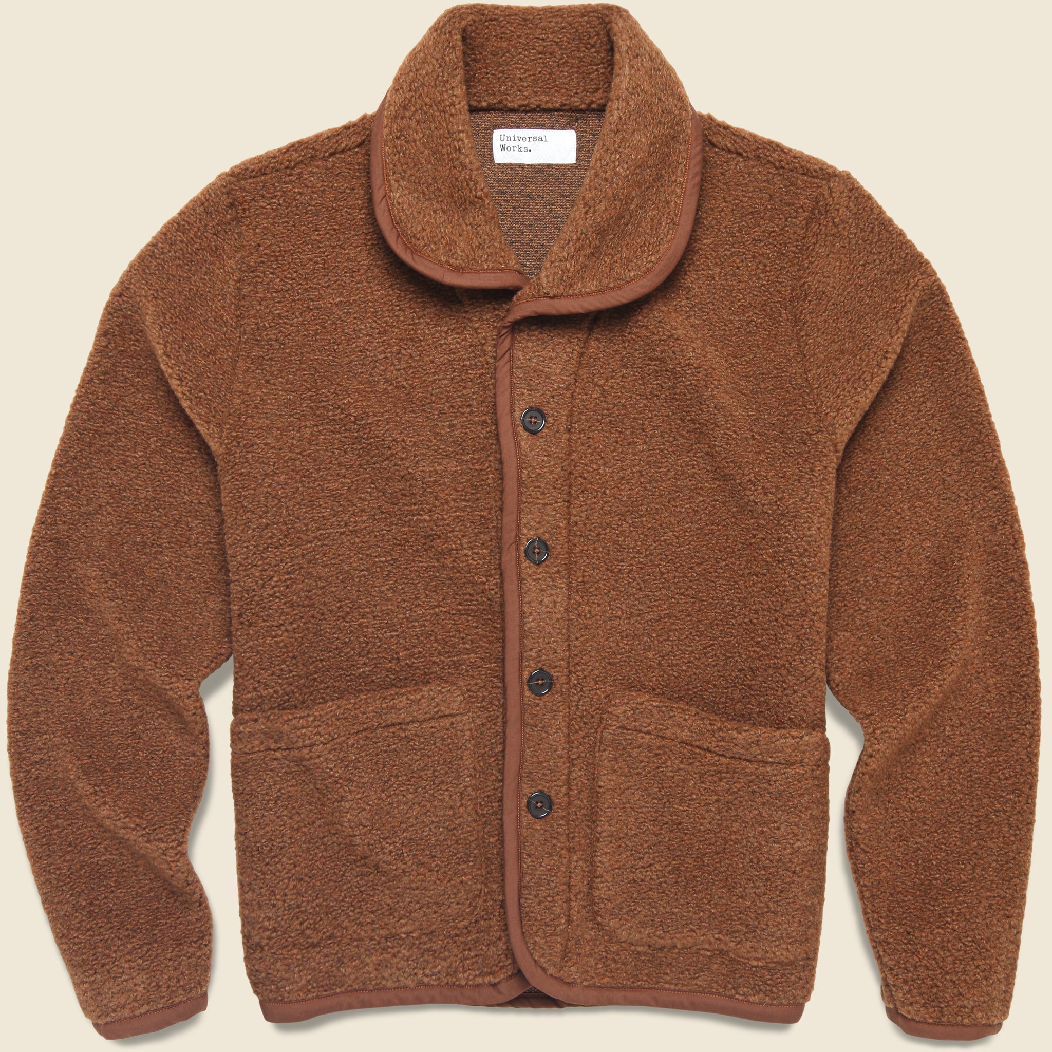 Alvar Fleece Lancaster Jacket - Cumin - Universal Works - STAG Provisions - Outerwear - Coat / Jacket