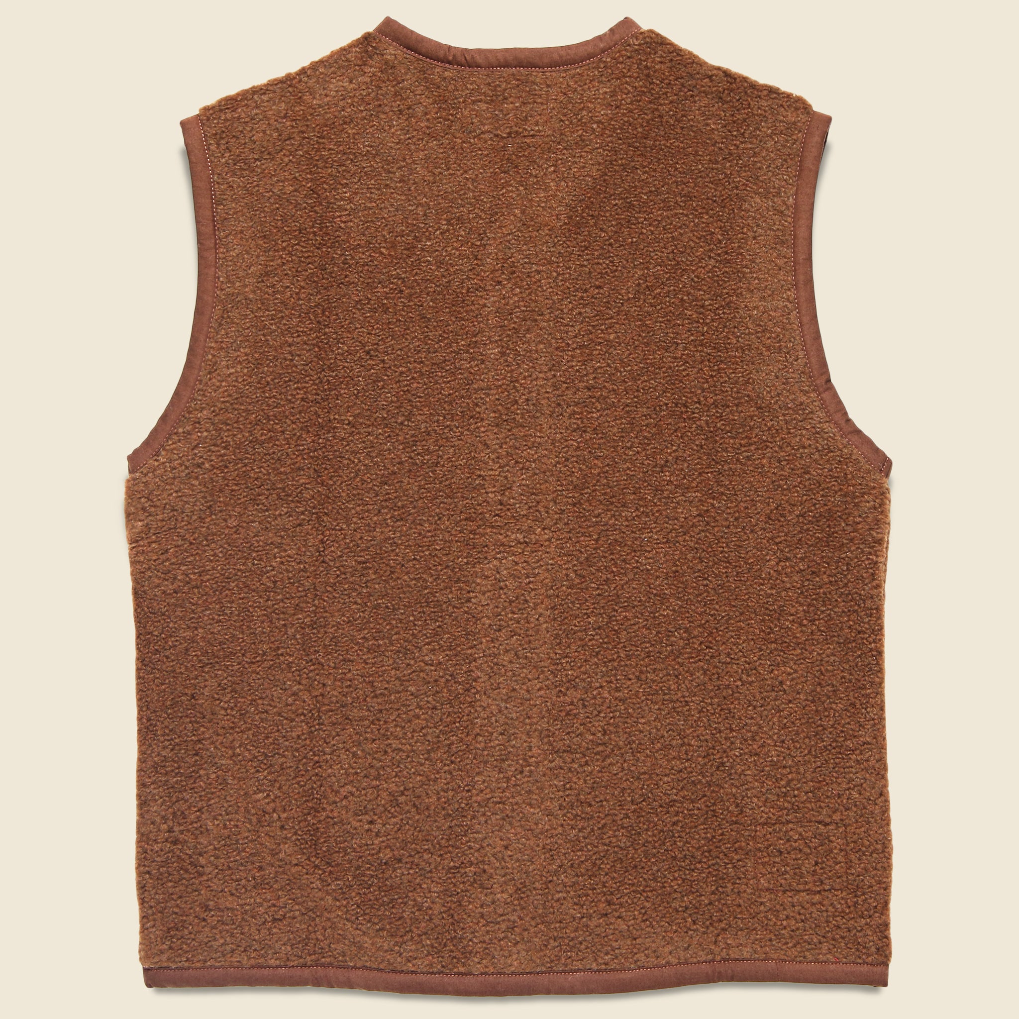 
                          Alvar Fleece Lancaster Gilet - Cumin - Universal Works - STAG Provisions - Outerwear - Vest
                        