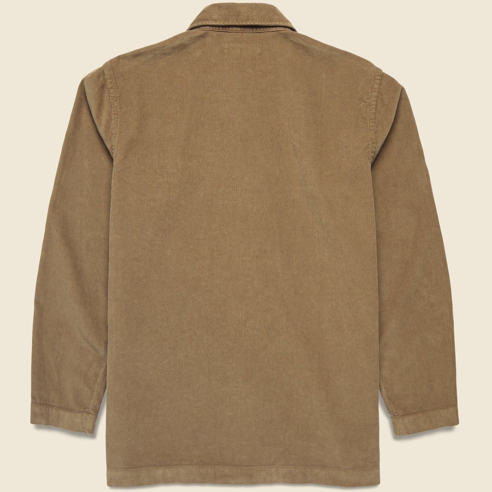 Fine Cord Bakers Overshirt - Khaki - Universal Works - STAG Provisions - Tops - L/S Woven - Overshirt