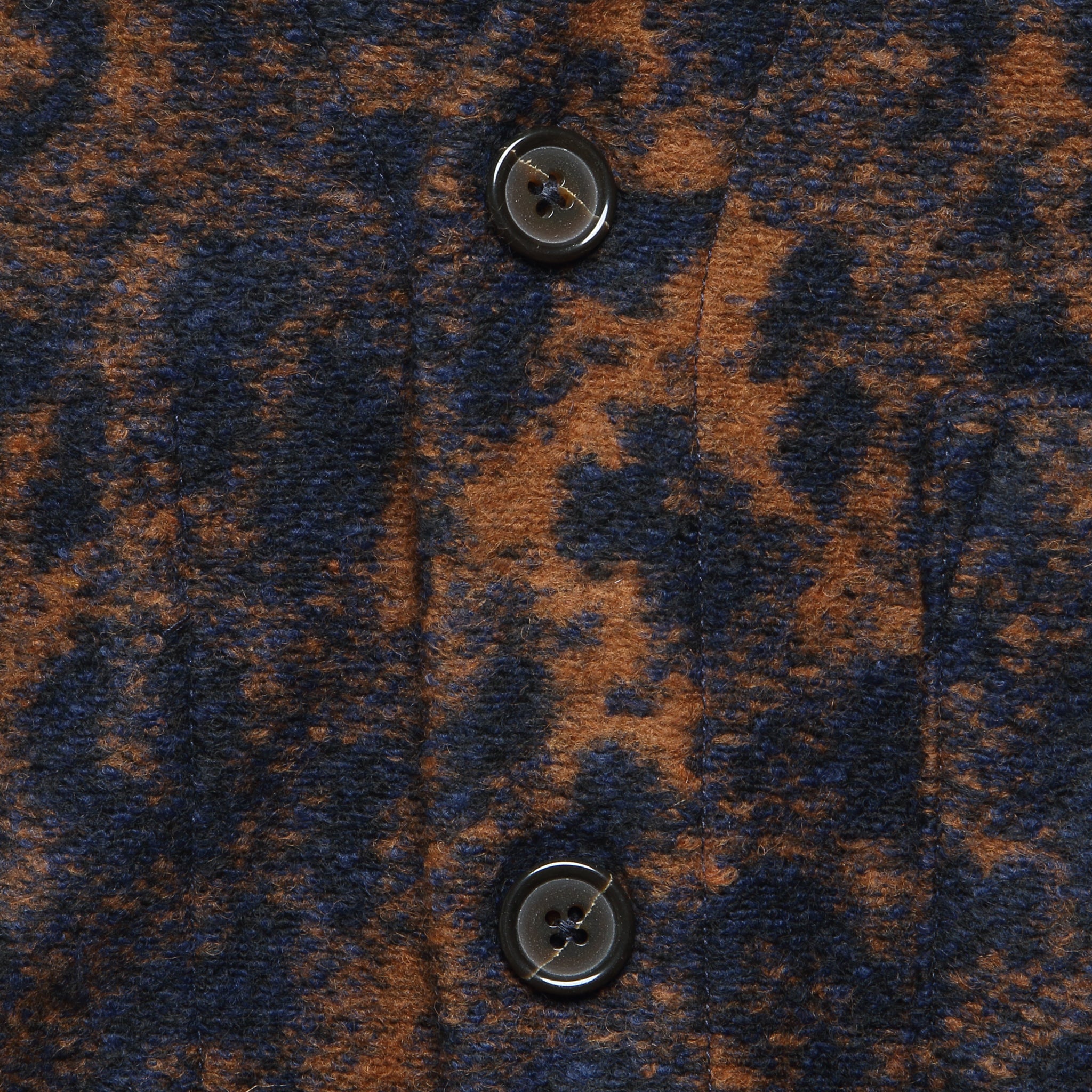 Wool Fleece Cardigan - Night Leopard - Universal Works - STAG Provisions - Tops - Sweater