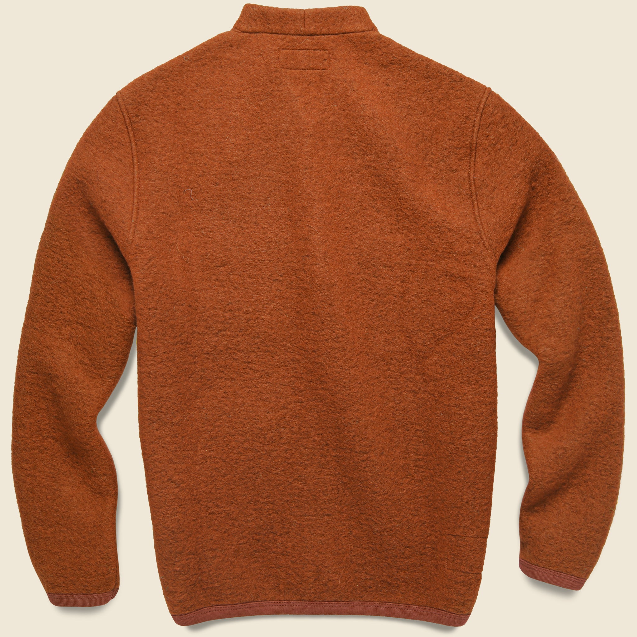 Wool Fleece Cardigan - Rust - Universal Works - STAG Provisions - Tops - Sweater
