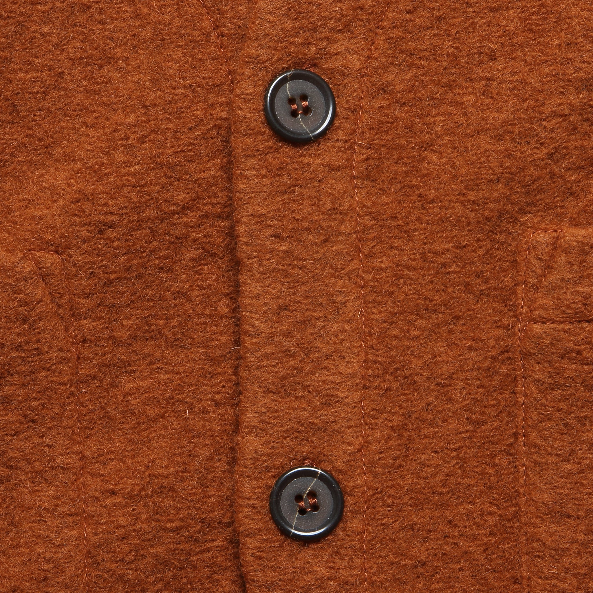 Wool Fleece Cardigan - Rust - Universal Works - STAG Provisions - Tops - Sweater