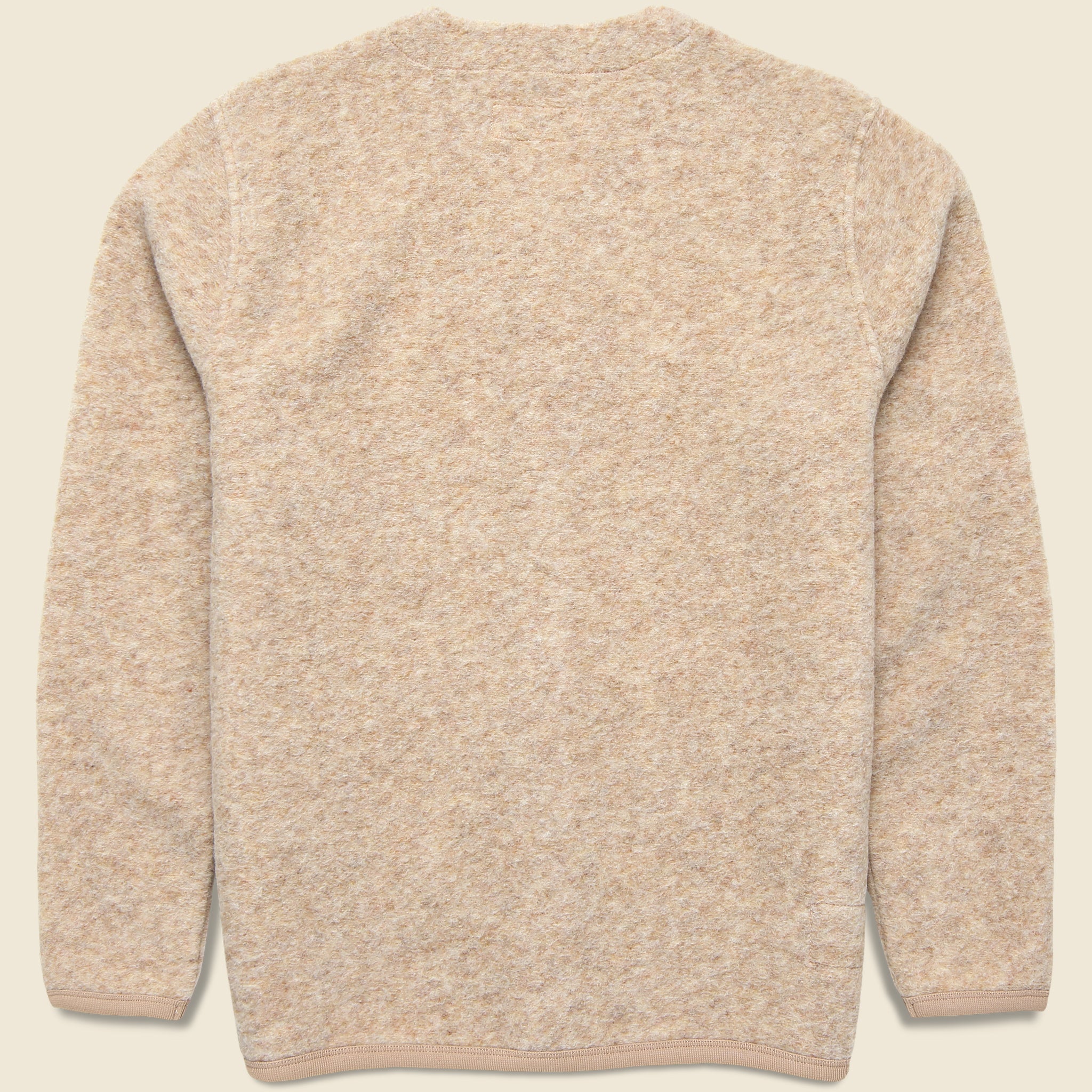 Wool Fleece Cardigan - Fawn - Universal Works - STAG Provisions - Tops - Sweater